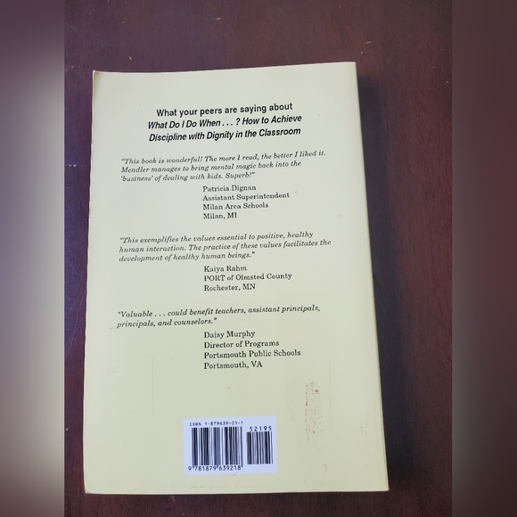 What do I do when? How to achieve discipline with dignity in the classroom - Picture 2 of 6